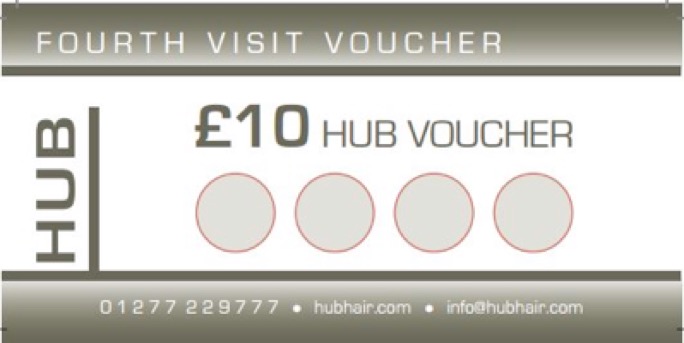 Receive a £10 voucher on your fourth visit to our salon.